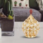Decorative Crystal Brass Akhand Diya